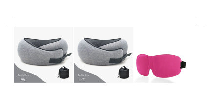 Travel Neck Pillow Non-Deformed Airplane Pillow Travel Neck Cushion Durable U-Shaped Travel Memory Cotton Nap Neck Pillow