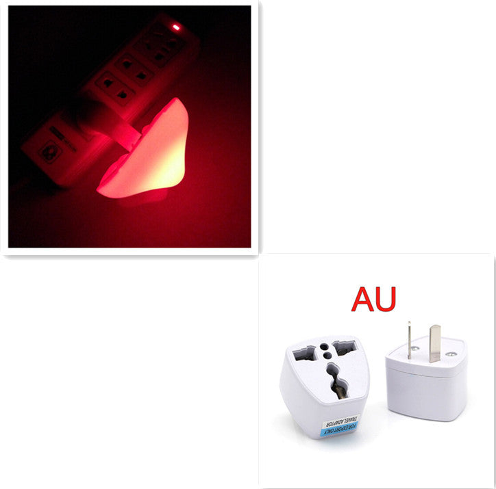 LED Night Light Mushroom Wall Socket Lamp EU US Plug Warm White Light-control Sensor Bedroom Light Home Decoration