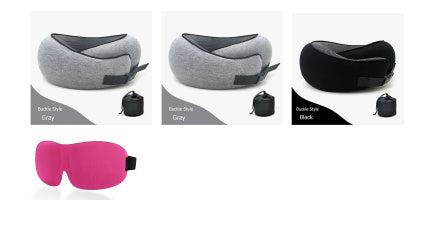 Travel Neck Pillow Non-Deformed Airplane Pillow Travel Neck Cushion Durable U-Shaped Travel Memory Cotton Nap Neck Pillow